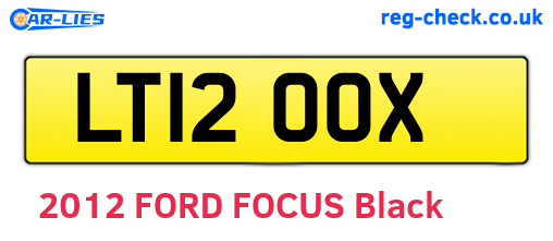 LT12OOX are the vehicle registration plates.