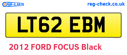 LT62EBM are the vehicle registration plates.
