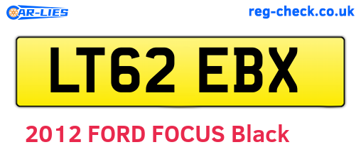 LT62EBX are the vehicle registration plates.