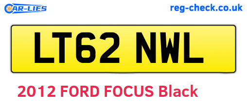 LT62NWL are the vehicle registration plates.