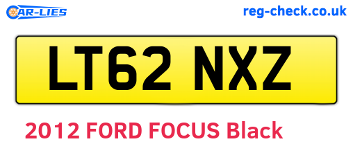 LT62NXZ are the vehicle registration plates.