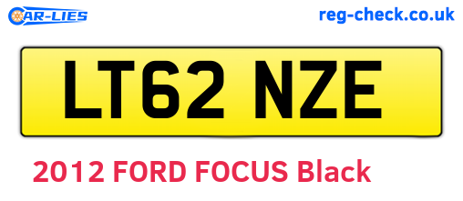LT62NZE are the vehicle registration plates.