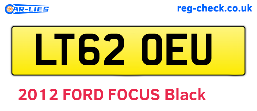 LT62OEU are the vehicle registration plates.