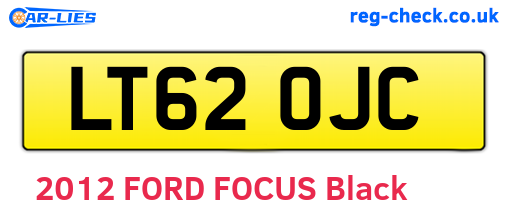 LT62OJC are the vehicle registration plates.
