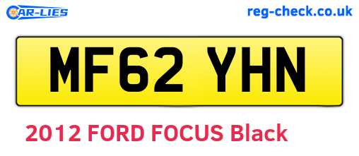 MF62YHN are the vehicle registration plates.