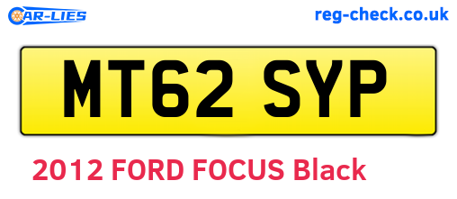 MT62SYP are the vehicle registration plates.