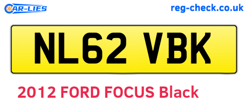 NL62VBK are the vehicle registration plates.