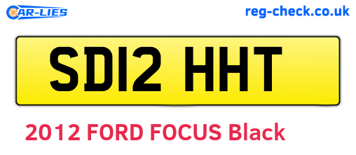 SD12HHT are the vehicle registration plates.