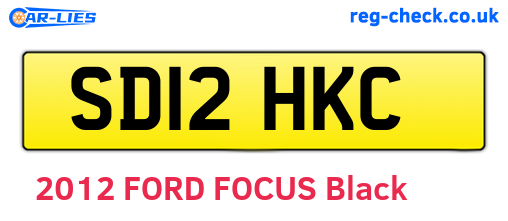 SD12HKC are the vehicle registration plates.