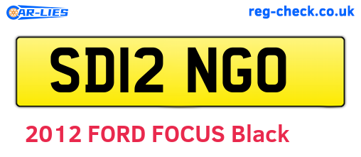 SD12NGO are the vehicle registration plates.