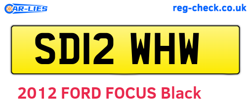 SD12WHW are the vehicle registration plates.