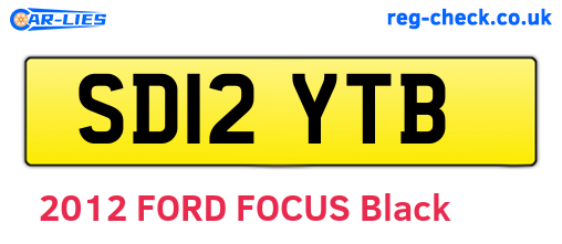 SD12YTB are the vehicle registration plates.