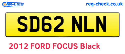 SD62NLN are the vehicle registration plates.