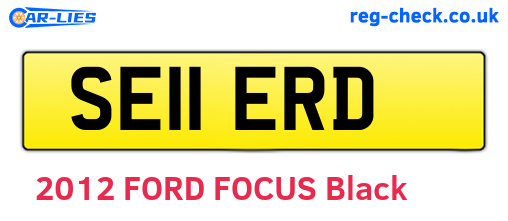 SE11ERD are the vehicle registration plates.