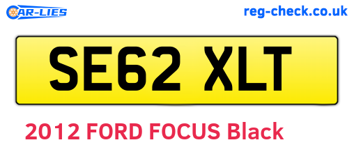 SE62XLT are the vehicle registration plates.