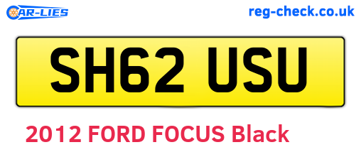 SH62USU are the vehicle registration plates.