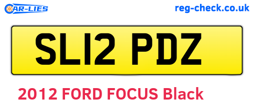 SL12PDZ are the vehicle registration plates.
