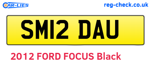 SM12DAU are the vehicle registration plates.