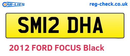 SM12DHA are the vehicle registration plates.