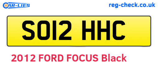 SO12HHC are the vehicle registration plates.