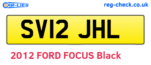SV12JHL are the vehicle registration plates.