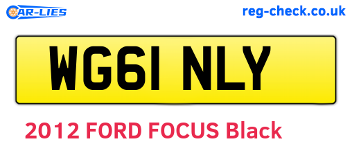 WG61NLY are the vehicle registration plates.