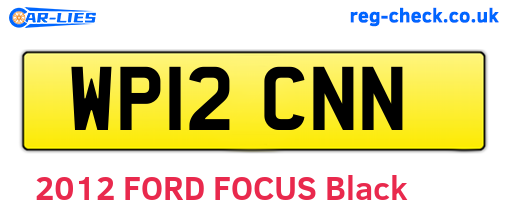 WP12CNN are the vehicle registration plates.