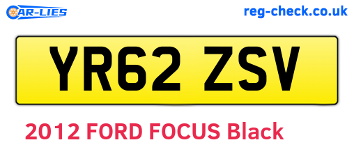 YR62ZSV are the vehicle registration plates.