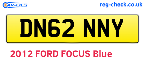 DN62NNY are the vehicle registration plates.