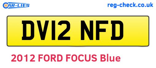 DV12NFD are the vehicle registration plates.