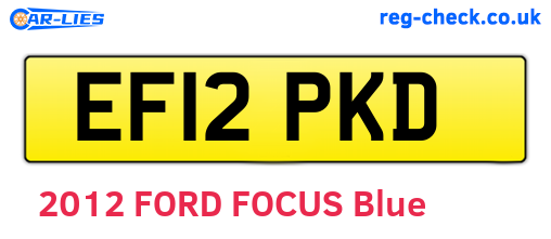 EF12PKD are the vehicle registration plates.