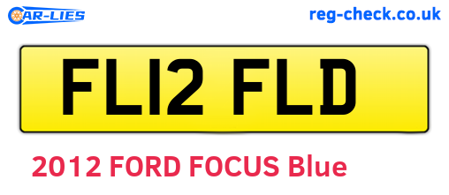FL12FLD are the vehicle registration plates.