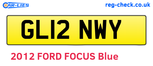 GL12NWY are the vehicle registration plates.