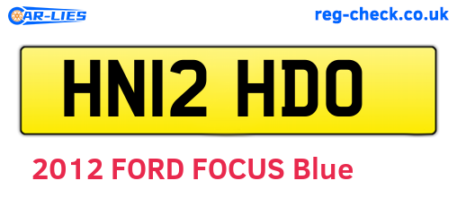 HN12HDO are the vehicle registration plates.
