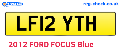 LF12YTH are the vehicle registration plates.