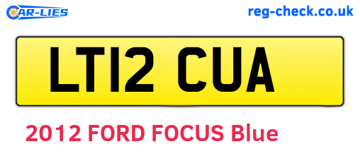LT12CUA are the vehicle registration plates.