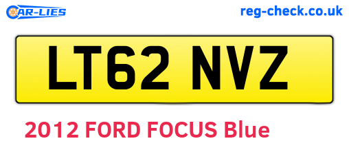 LT62NVZ are the vehicle registration plates.