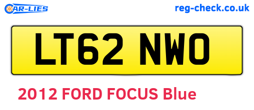 LT62NWO are the vehicle registration plates.