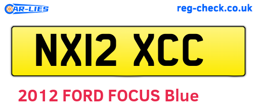 NX12XCC are the vehicle registration plates.