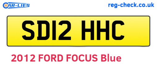 SD12HHC are the vehicle registration plates.