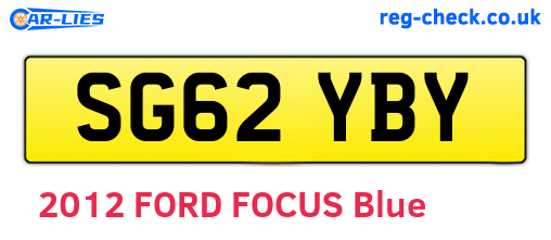 SG62YBY are the vehicle registration plates.