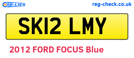 SK12LMY are the vehicle registration plates.