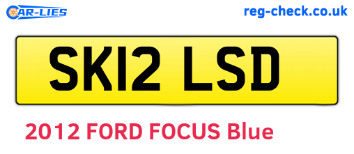 SK12LSD are the vehicle registration plates.