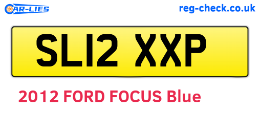 SL12XXP are the vehicle registration plates.