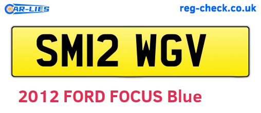 SM12WGV are the vehicle registration plates.