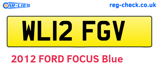WL12FGV are the vehicle registration plates.