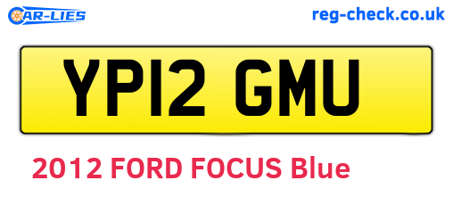 YP12GMU are the vehicle registration plates.