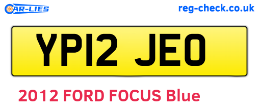 YP12JEO are the vehicle registration plates.