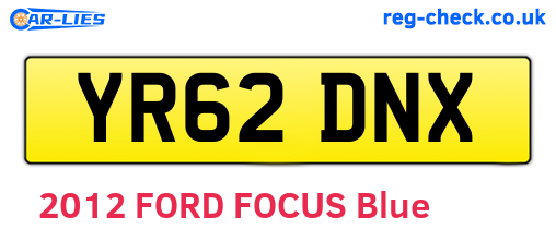 YR62DNX are the vehicle registration plates.