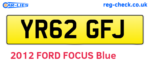 YR62GFJ are the vehicle registration plates.